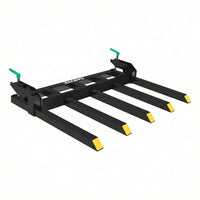 Garvee Klemmbare Palettengabel 122 cm, Frontladergabel mit 1134 kg Tragkraft, Schwerlast Stahl Gabelaufsatz für Traktor, Skid Steer, Bau und Landwirtschaft