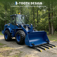 Garvee Klemmbare Palettengabel 122 cm, Frontladergabel mit 1134 kg Tragkraft, Schwerlast Stahl Gabelaufsatz für Traktor, Skid Steer, Bau und Landwirtschaft