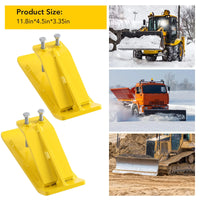 Garvee Traktor Eimerschutz, 2er-Set, Schaufelkantenschutz, robuster Stahl-Kantenschutz für Rasen, Kiesauffahrten sowie die Schnee- und Laubbeseitigung