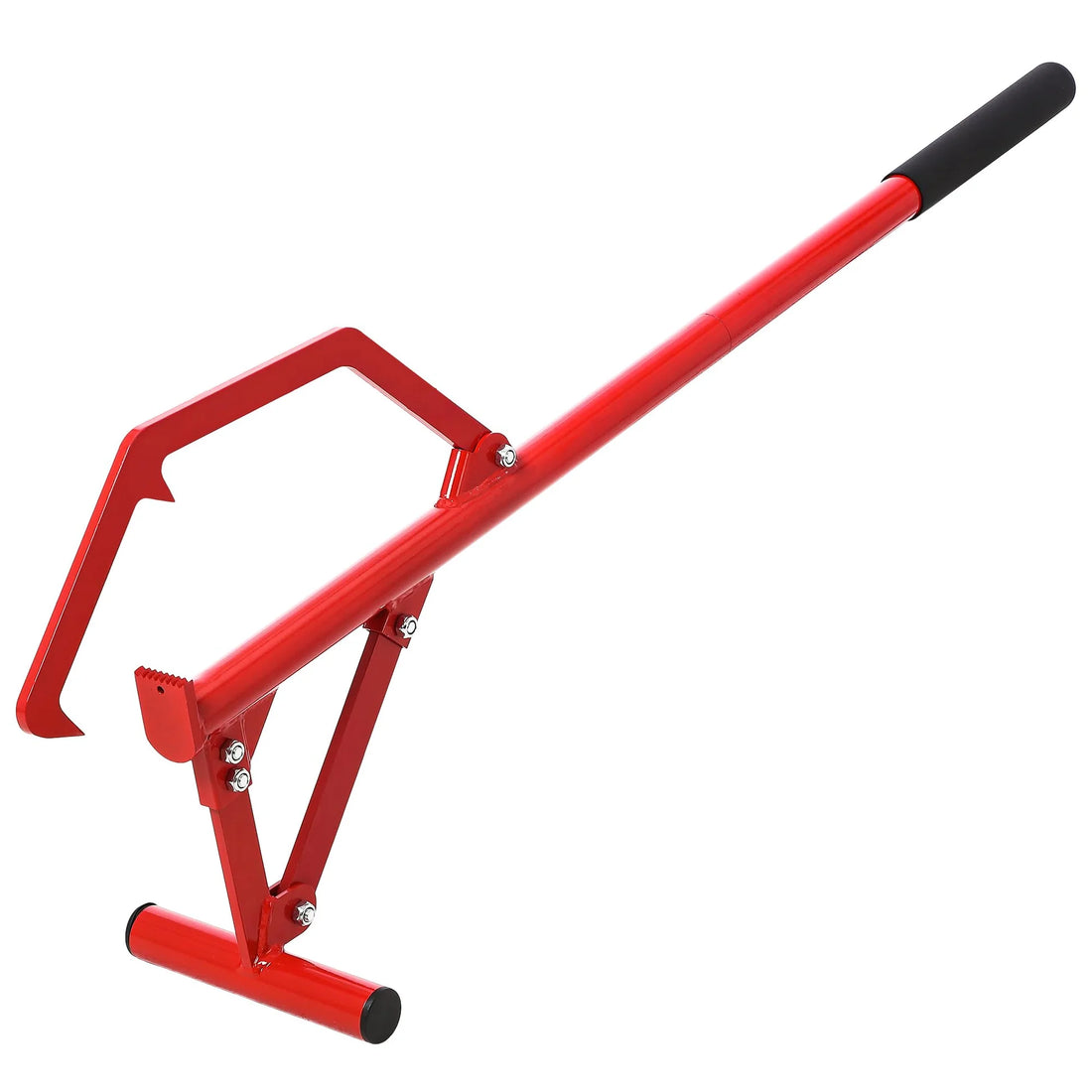 GARVEE Stammheber 130 cm, Schwerlast Holzheber aus Stahl für Baumstämme 7,6–63,5 cm, Verstellbares Forstwerkzeug mit Rutschfestem Griff für Holzarbeiten, Rot