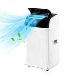 GARVEE Mobile Klimaanlage 12000 BTU mit Abluftschlauch, 3-in-1 Klimagerät mit Schlafmodus, 24H-Timer, LED-Display & Fernbedienung für Räume bis 42 m², Schwarzer Deckel - Schwarzer Deckel