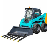 GARVEE Palettengabel 147 cm, Klemmbare Greifgabel mit 6 Stahlzinken für Traktor-Schaufeln, Schwerlast-Anbaugerät für Holz, Heu und Gartenarbeiten