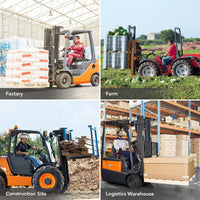 GARVEE Palettengabel 147 cm, Klemmbare Greifgabel mit 6 Stahlzinken für Traktor-Schaufeln, Schwerlast-Anbaugerät für Holz, Heu und Gartenarbeiten