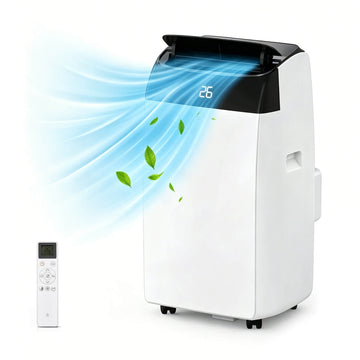 GARVEE Mobile Klimaanlage 10000 BTU mit Abluftschlauch, 4-in-1 Klimagerät mit Luftentfeuchter & Ventilator, A++ Energieeffizienz, Leise 48 dB, mit R290 Kältemittel, für Wohnzimmer & Büro, Schwarzer Deckel