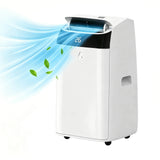 GARVEE Mobile Klimaanlage 10000 BTU mit Abluftschlauch, 4-in-1 Klimagerät mit Luftentfeuchter & Ventilator, A++ Energieeffizienz, Leise 48 dB, mit R290 Kältemittel, für Wohnzimmer & Büro, Weiß Deckel - Weißer Deckel