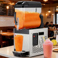 Garvee Professionelle Slush Maschine 12 L, Frozen Drink Maschine mit Selbstreinigung für Cocktails, Margaritas, Smoothies und Granita, Ideal für Café, Bar und Restaurant