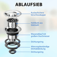 Garvee Gastro Spültisch Edelstahl 51 x 71 x 86 cm, 1 Becken, Auszieharmatur, freistehend