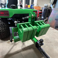 GARVEE 3-Punkt-Anhängeradapter Kategorie 1, 50,8 mm-Empfänger für Traktor, Edelstahl Schnellverschluss Adapter, Kompakte Anhängerkupplung für Landwirtschaft, Grün