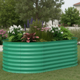 Garvee 1er Set Hochbeet Metall 183 x 90 x 60 cm, Verzinkt, Rostbeständig, Extra Tief, Grün