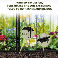 GARVEE Hundegehege 8-teilig mit Tür, 102 cm Hoch, Modulares Freilaufgehege aus Rostfreiem Stahl, Höhenverstellbar für Garten, Camping & Innenbereich