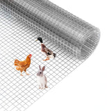 Garvee Drahtgeflecht 1.2×30 m, 1.27 cm Maschen, 19GA Verzinkt, Rostfrei für Garten & Geflügel - Silber