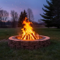 Garvee Feuerkorb 122 cm, Edelstahl, Rauchfrei, Mit Belüftung, Wetterfest, Für Garten & Camping
