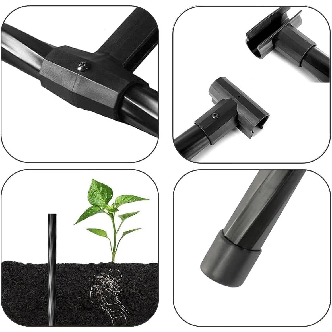 Garvee Hochzeitsbogen aus Metall 225 × 50 × 267 cm, robuster Gartenbogen mit dekorativen Seitenelementen, eleganter Stahlbogen für Hochzeit, Garten und Party, Schwarz