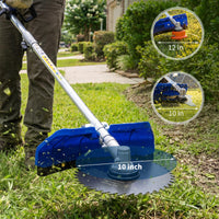 Garvee 43cc Benzin-Rasentrimmer 3-in-1: Multifunktionaler Freischneider & Kantenschneider mit 40-Zahn-Stahlklinge, 1,1L Tank & Ergonomischem Schultergurt