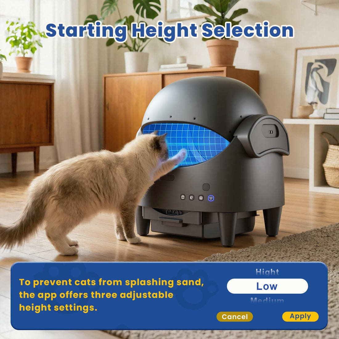 GARVEE geschlossene Katzentoilette mit oberer Öffnung und Anti-Streu-Design-PPS_33JGQE89