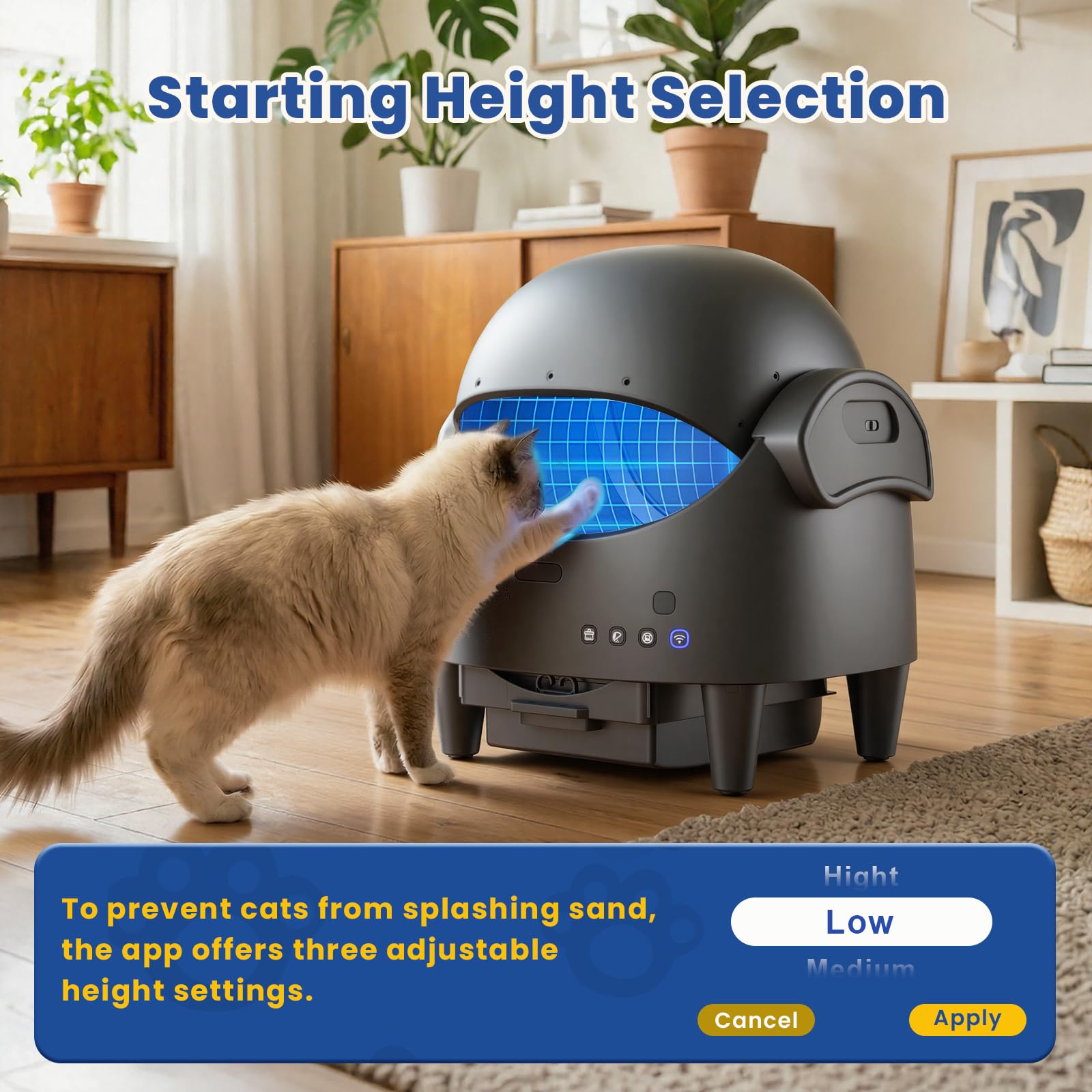 GARVEE geschlossene Katzentoilette mit oberer Öffnung und Anti-Streu-Design-PPS_33JGQE89