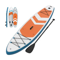 GARVEE SUP Board Aufblasbar 323 cm, Stand Up Paddle Board mit Rutschfestem EVA-Deck, 3 Finnen, Tragetasche & Zubehör, Ideal für Yoga, Angeln & Freizeit