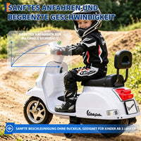 Garvee Kinder-Elektroroller 6V 4,5Ah mit Stützrädern, LED-Licht, Musik, Hupe & Fußpedal, 3 km/h, für Kinder 3–6 Jahre bis 20 kg