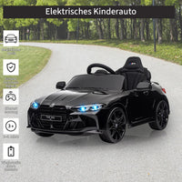 Garvee 12V BMW M4 Kinder Elektroauto – Schwarz, Fernbedienung, Musik, Für 3–8 Jahre