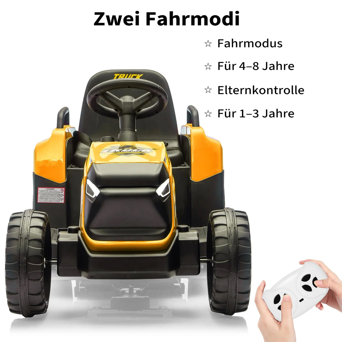 Garvee Elektrotraktor 2 in 1 mit abnehmbarem Anhänger