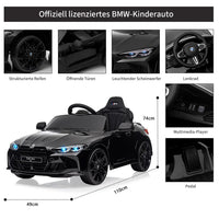 Garvee 12V BMW M4 Kinder Elektroauto – Schwarz, Fernbedienung, Musik, Für 3–8 Jahre
