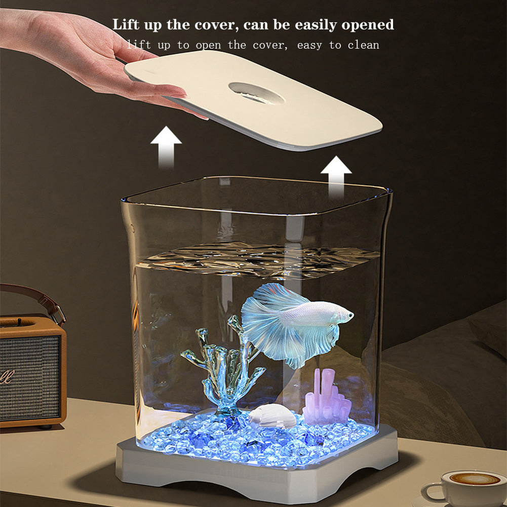 Garvee Mini-Aquarium mit moderner transparenter Optik