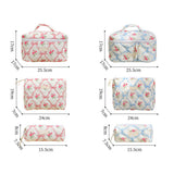 Garvee 3er Set Stepp Kosmetiktaschen Reise Make-up Organizer Großes Fassungsvermögen Leicht Vielseitig Hochwertiges Material Tragbar Für Frauen & Mädchen - Blau