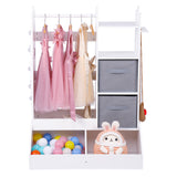 Garvee Dress Up Storage Für Mädchen Mit Licht & Spiegel, MDF, Rosa, Kinderzimmer, 45x32x19 Zoll - Rosa