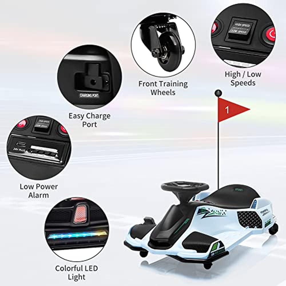 Elektro Drift Kart mit Lenkrad und Drift System