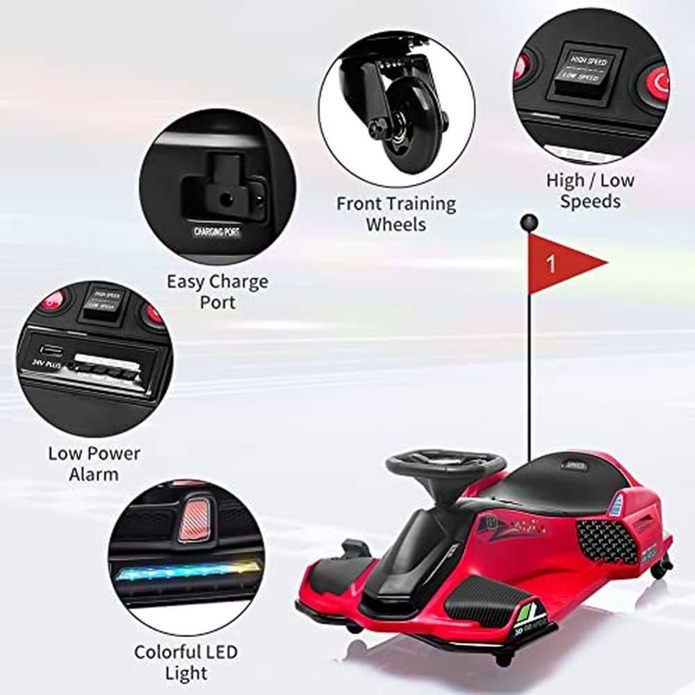 Elektro Drift Kart mit Lenkrad und Drift System