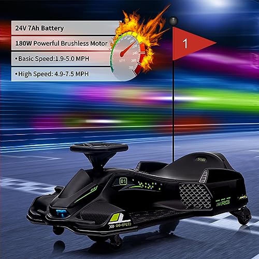 Garvee Elektro Drift Kart 24 V Schwarz