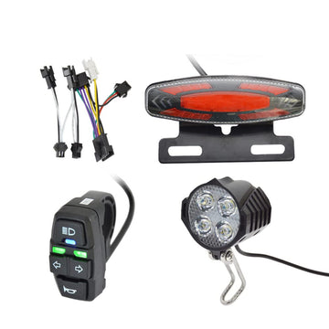 Garvee eBike Beleuchtungsset – LED, Wasserdicht, Ideal für Urbanes Pendeln, für Front- und Rückbeleuchtung