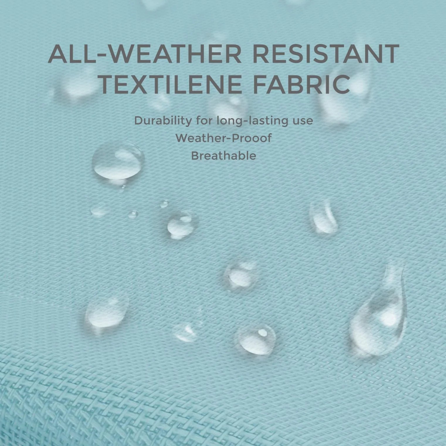 Garvee Sonnenliegen Set 2 Teilig, Textilene, Metallrahmen, 160×62×65 cm, Für Pool & Terrasse, Blau