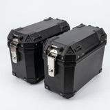 Garvee Motorrad Seitenkoffer Set 30L Volumen wetterfest robustes PP universell kompatibel mit Helmtaschen ideal für Touren und Pendler