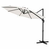 Garvee Großer Sonnenschirm 300cm Ø UV50+ Schutz wasserabweisend Aluminiumgestell 360° drehbar neigbar für Garten Terrasse Balkon