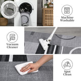 Garvee Moderner geometrischer Teppich – rutschfest, lichtecht, weich & pflegeleicht aus Polyester – ideal für Wohnzimmer, Schlafzimmer & Küche – 120x170 cm, Farbe: Ash - Ash