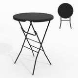 Garvee Stuhl 80×110 cm, 1 Stück, klappbar, Kippschutz, Klappbare Erweiterung, Schwarz - Schwarz