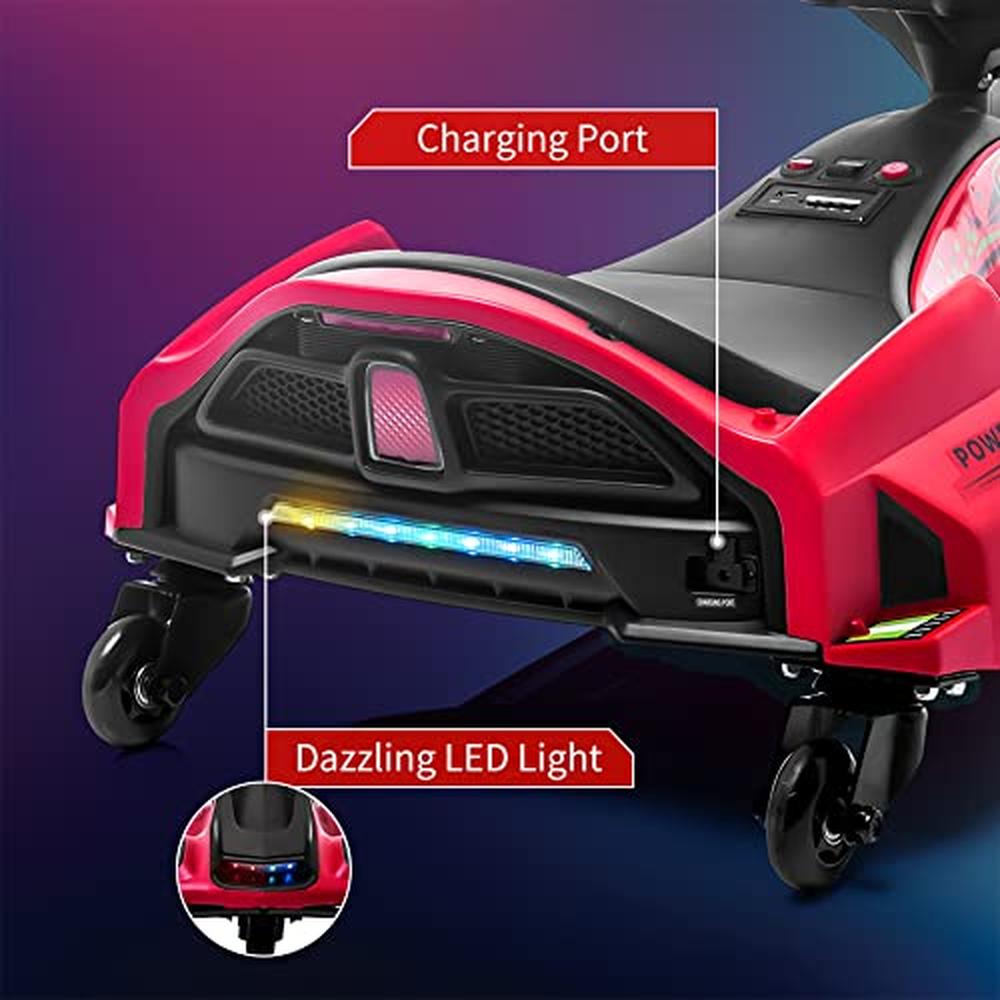 Elektro Drift Kart mit LED Licht und Sicherheitsdesign