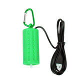 Garvee Mini Aquarium USB Luftpumpe Grün Für Kleine Bis Mittlere Aquarien, Leise, Energiesparend, Tragbar, 7x3cm - grün