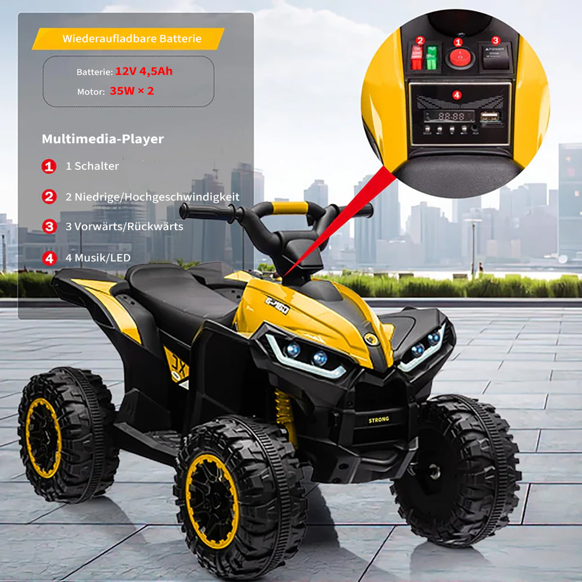 Kinder Elektroauto mit 12 V Akku