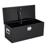 Garvee Werkzeugkasten Aluminium Riffelblech 76 cm, Abschließbar, Wetterfest, Für Pickup & Anhänger - Schwarz