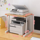 Garvee Desktop Printer Stand Holz 2-Stufig Robust Platzsparend Für Büro Und Küche 22.5x14.8x15 Zoll Braun