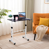Garvee Mobiler Stehschreibtisch Höhenverstellbar Mit Rollen Ergonomisch Metall Für Home Office Tragbar Schnell Montierbar - Schwarz