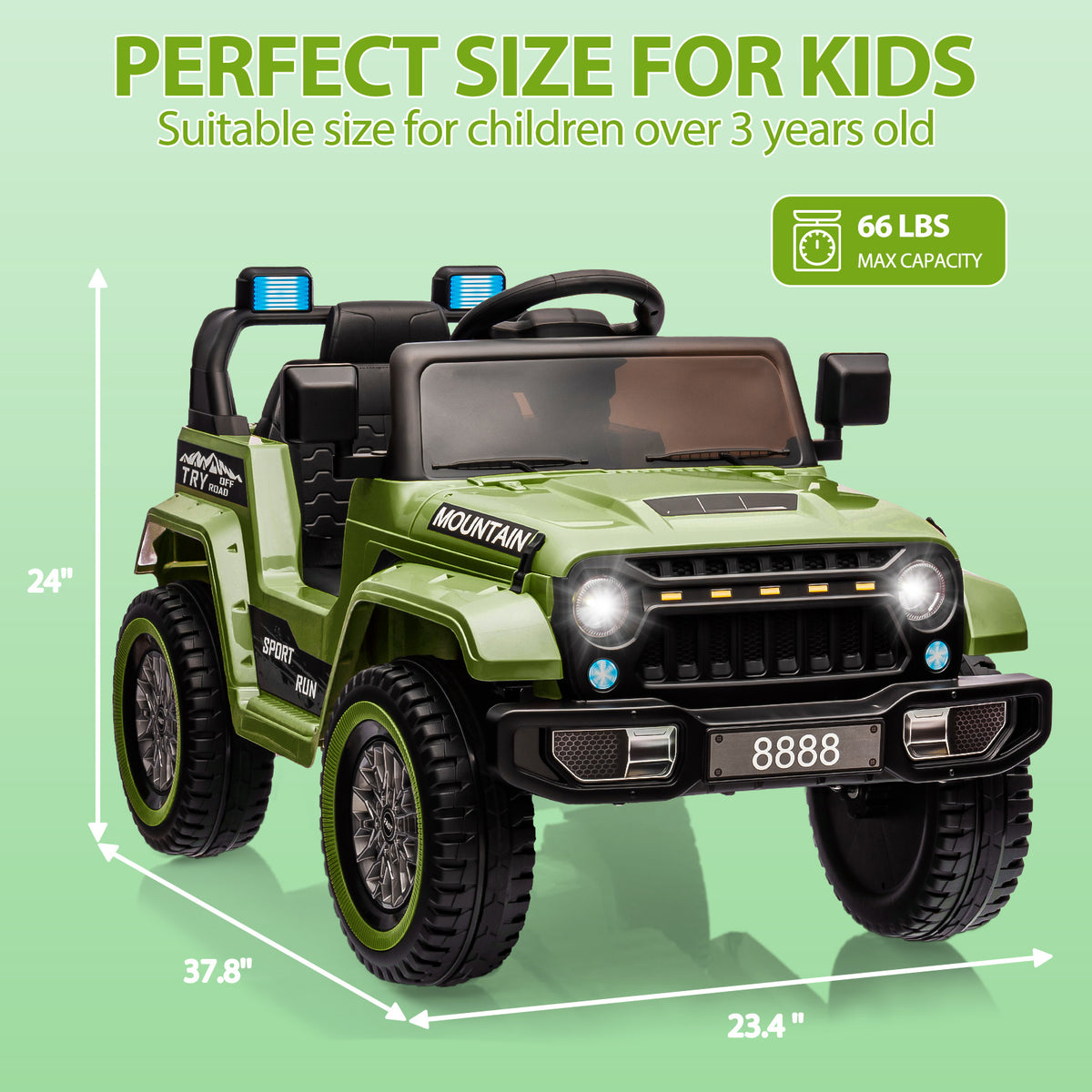 Kinder Elektroauto Maße 96 x 60 x 61 cm
