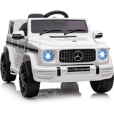 Garvee G63 AMG 12V Kinder Elektroauto – Weiß mit LED und Musik - Weiß
