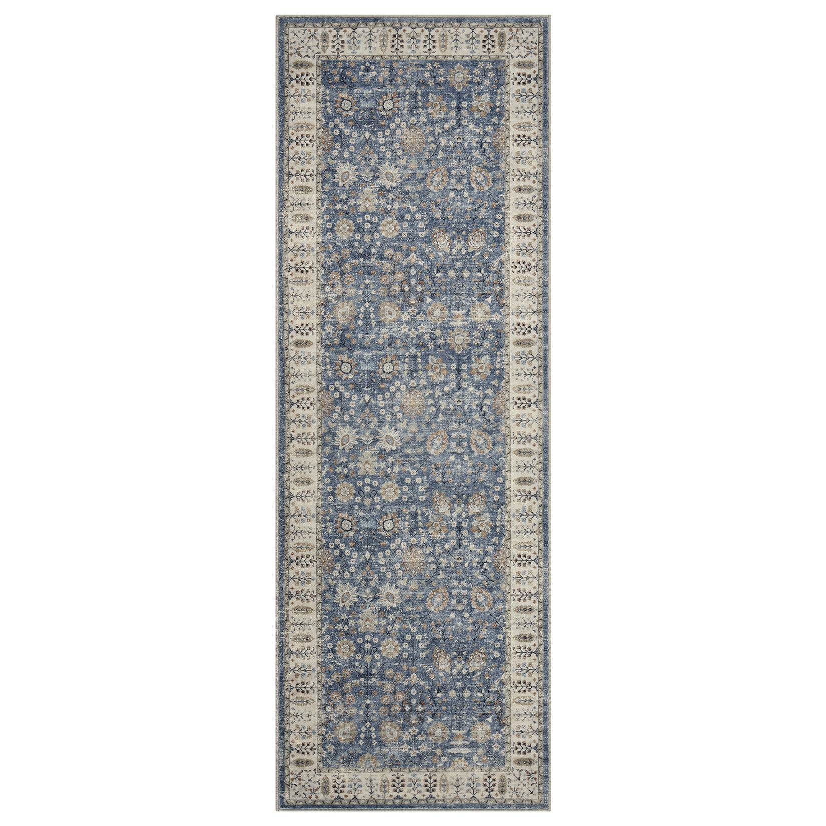 Garvee Marokkanische Teppiche 80 x 150 cm Flachfloriger rutschfester Teppich für Wohnzimmer Schlafzimmer Küche Boho-Stil Baumwollmischung Filzmaterial