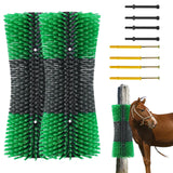 Garvee Livestock Scratch Brush Nylon Robust Für Stall & Weide Bunt - Schwarz
