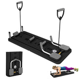 Garvee Tragbare Pilates Reformer Maschine Multifunktionaler Automatischer Ab Roller Für Zuhause & Fitnessstudio Leicht Faltbar Stabil PP Material - Lila