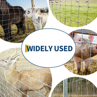 Garvee Rinderzaun 15GA Verzinkt, 1,2×50 m, Korrosionsbeständig für Vieh & Haustiere