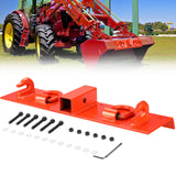 Garvee Traktor Greifhaken 5 cm Aufnahme, 2131 Kg Tragkraft, Stahl, Rostfrei, Für Schaufeln, Orange - Orange